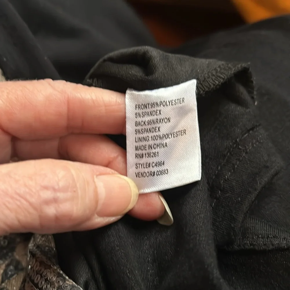 Clearly Leopard Sequined Tunic M - Picture 4 of 7